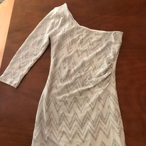 Asymmetrical Glitter Dress